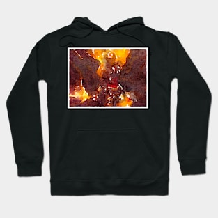 Fire Rock Watercolor Hoodie